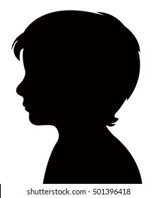 a child silhouette vector 