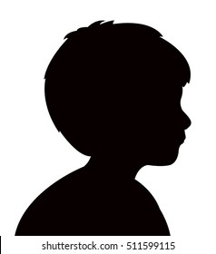 a child silhouette vector 