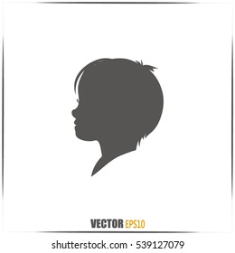  a child silhouette vector.