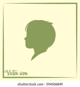  a child silhouette vector.