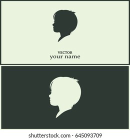  a child silhouette vector.