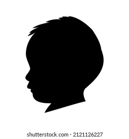 a child silhouette vector child profile vector