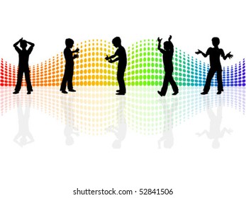 child silhouettes
