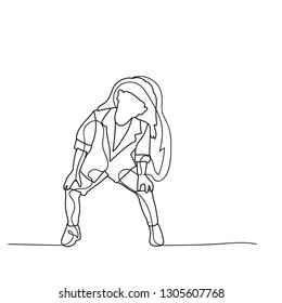 child, simple sketch, white background, vector