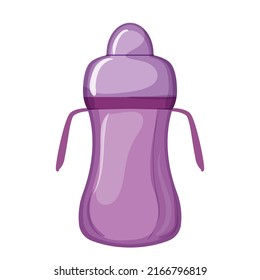 child sippy cup cartoon. child sippy cup sign. isolated symbol vector illustration