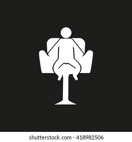 child sitting in a chair