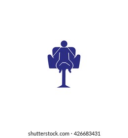 child sitting in a chair