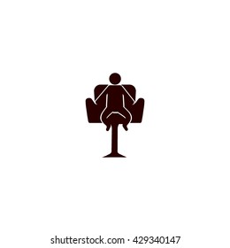 child sitting in a chair