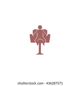 child sitting in a chair