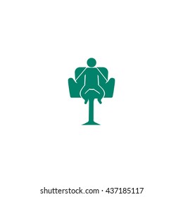child sitting in a chair