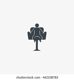 child sitting in a chair