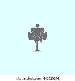 child sitting in a chair
