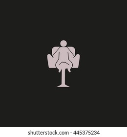 child sitting in a chair