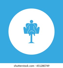 child sitting in a chair