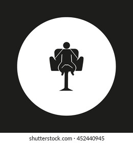 child sitting in a chair