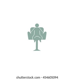 child sitting in a chair