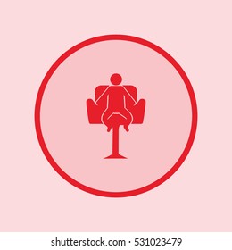 child sitting in a chair