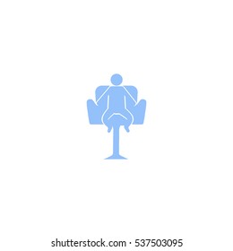 child sitting in a chair