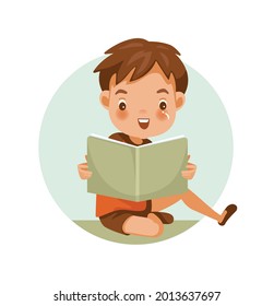 child sitting on the floor reading a book