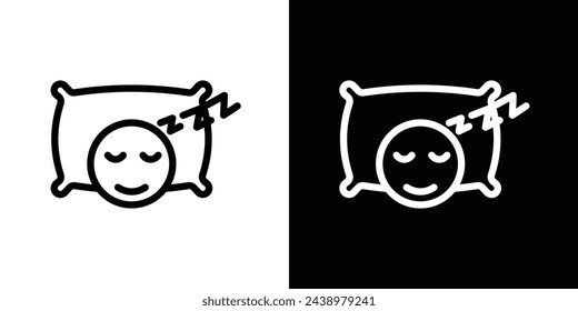 Child Sleep and Rest Icon Set. Baby Nap Time Symbols. Kid's Slumber Indicators