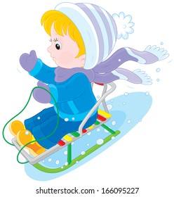 Child sleighing