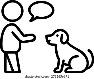 Criança com atraso na fala se comunicando com o conceito de cão de terapia como um tiro sincero captura uma criança com um atraso na fala se comunicando com um cão de terapia. A câmera focaliza sua interação destacando os benefícios da terapia animal de estimação no desenvolvimento de fala e linguagem.
