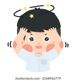 child standing with a puzzled expression