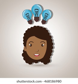 child student idea icon vector illustration graphic