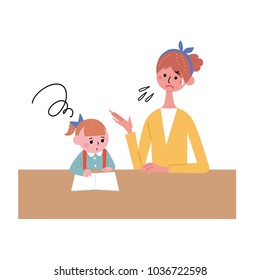 Child studying illustration
