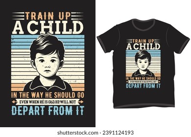 child t shirt design, with child vector. for black t shirt