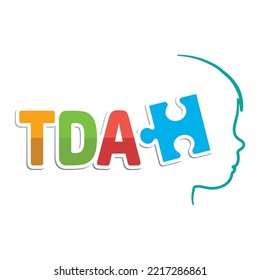 Child TDHA awareness symbol. Ideal for educational and informational materials.