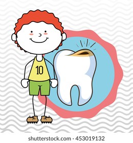 child tooth isolated icon design, vector illustration  graphic 