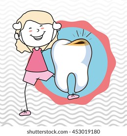 child tooth isolated icon design, vector illustration  graphic 