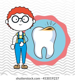 child tooth isolated icon design, vector illustration  graphic 
