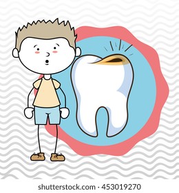 child tooth isolated icon design, vector illustration  graphic 