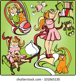 child with toys