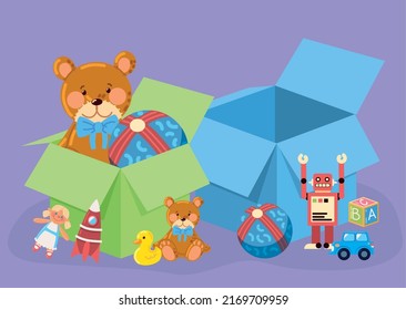 child toys boxes for play