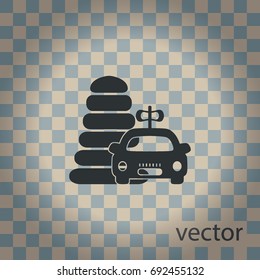 Child toys, vector icon