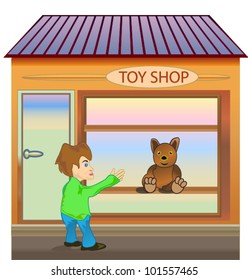 child at toyshop
