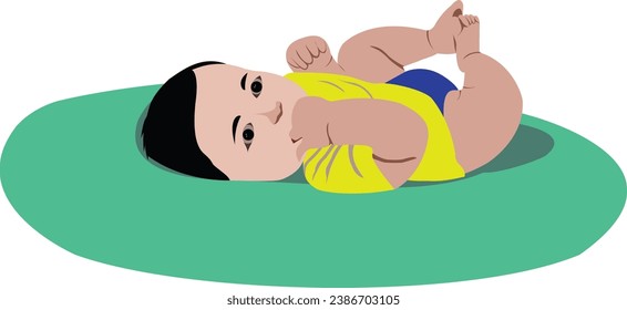 Child vector design on white background