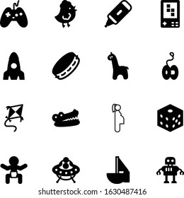 child vector icon set such as: yo-yo, alien, feather, beauty, business, electronic, bitmap, alligator, kid, concept, lucky, medical, roll, music, ufo, marker, poultry, musician, musical, sailing