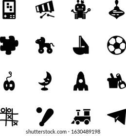 child vector icon set such as: paper, challenge, jigsaw, silhouette, flame, construction, ride, sand, night, computer, gaming, music, rocking, robots, fire, joy, activity, top, water, dream