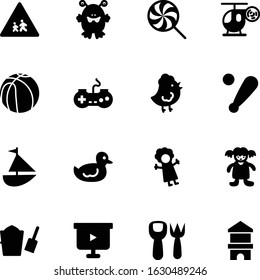 child vector icon set such as: presentation, button, monsters, passenger, signs, duckling, lollipop, blank, strong, sandbox, basketball, homemade, duckie, baseball, fly, float, christmas, happy, wood