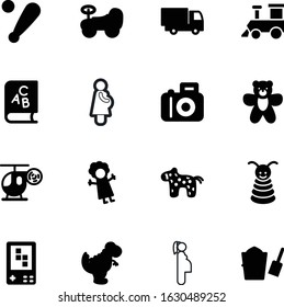 child vector icon set such as: concept, air, bear, flash, motor, home, film, delivery, study, dino, tourism, dress, bookmark, wheel, sweden, set, nordic, abc, school, van, gamer, photography, device