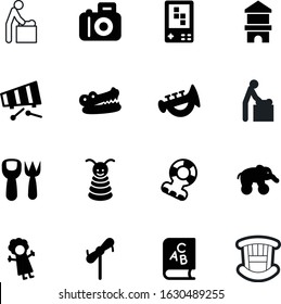 child vector icon set such as: grey, house, photography, windmill, babyish, element, picture, electronic, boy, building, gardening, sand, leisure, furniture, button, search, doll, modern, console