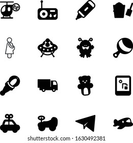 child vector icon set such as: childish, trip, communication, origami, shovel, office, plush, monster, print, delivery, music, furry, parent, love, futuristic, pad, marker, tourism, maternity