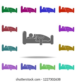 child wakes parents icon. Elements of Children in multi color style icons. Simple icon for websites, web design, mobile app, info graphics