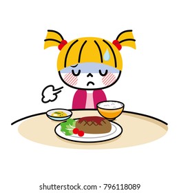 A child without appetite.