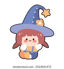 ”CUTE CHILD WIZARD" perfect for stickers, merchandise, mascots, clothing embroidery, and apparel designs. This pack offers high-quality, eye-catching characters, easy to use and scalable.