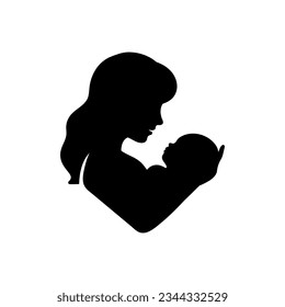 Childbirth care icon on white background